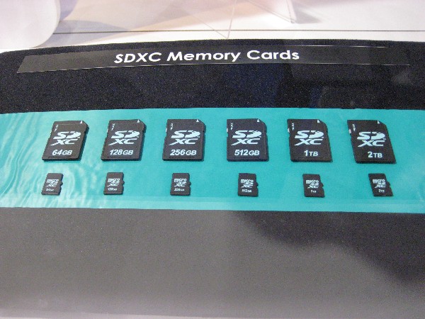 sdxc memory cards picture